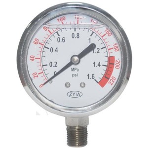 Манометр YTN-60 глицериновый